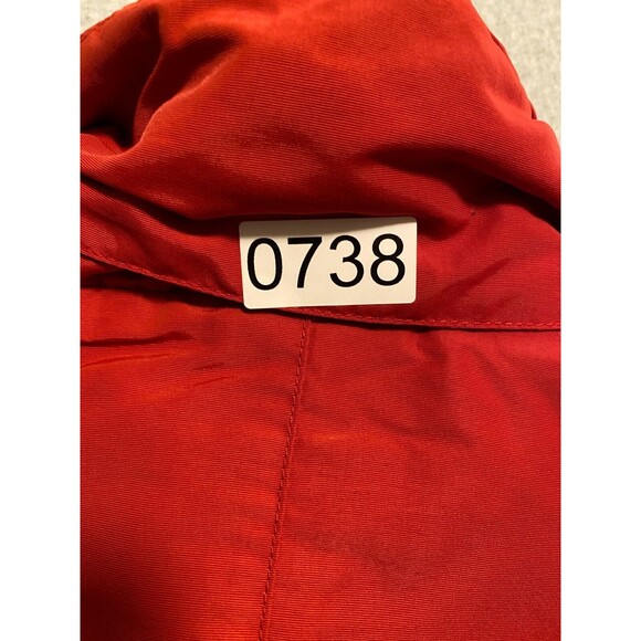 L.L. Bean Jacket Womens Medium Red Black 100% Nylon Long Sleeve Outdoor Full-Zip - Picture 16 of 16